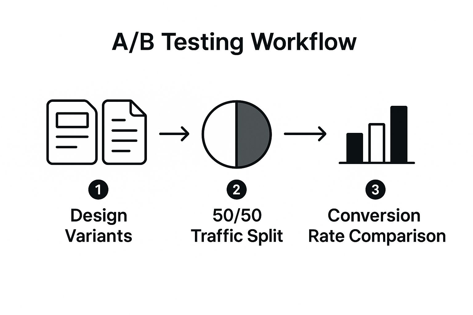 Infographic showing key data about A/B Testing and Experimentation