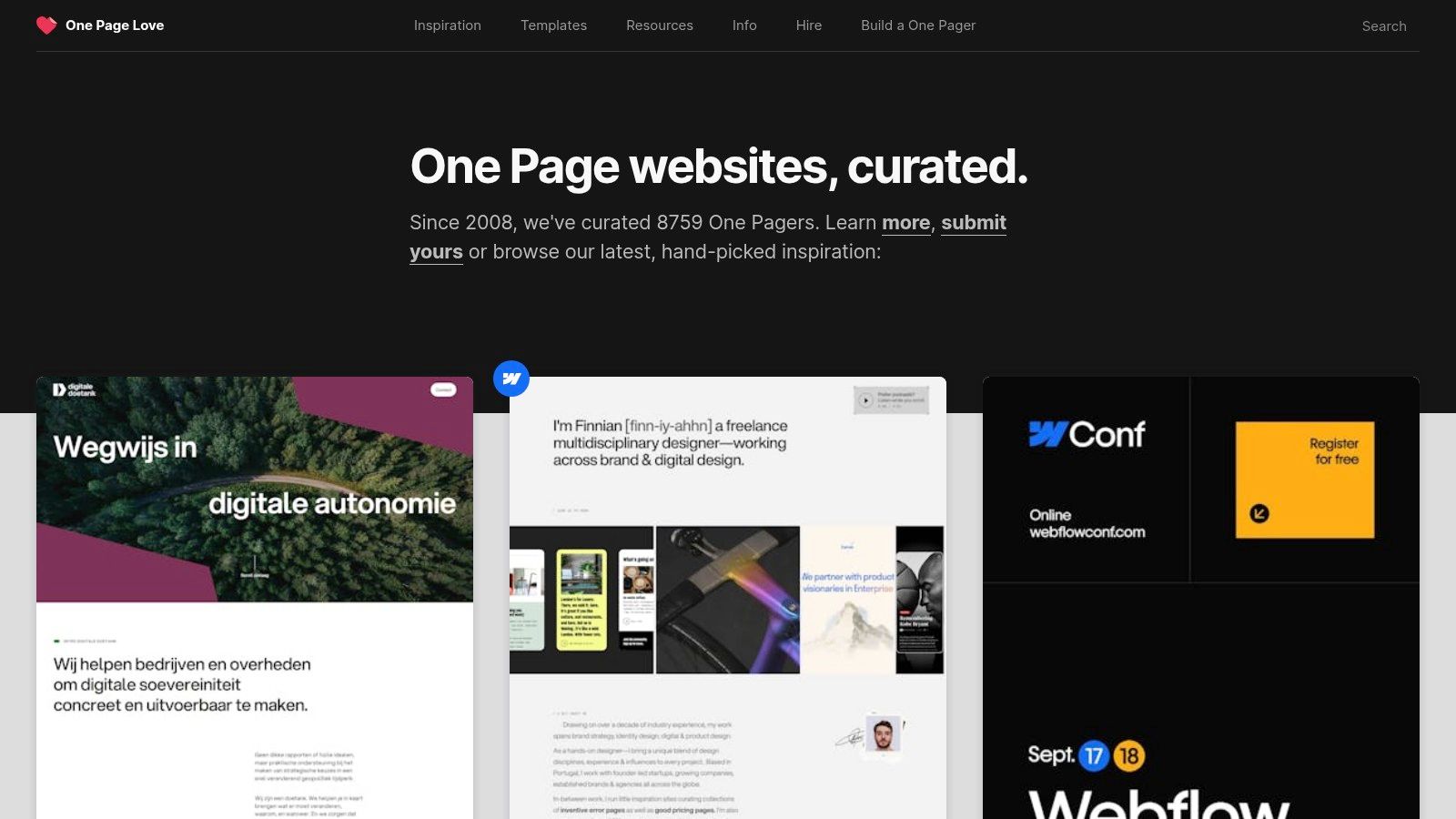 One Page Love