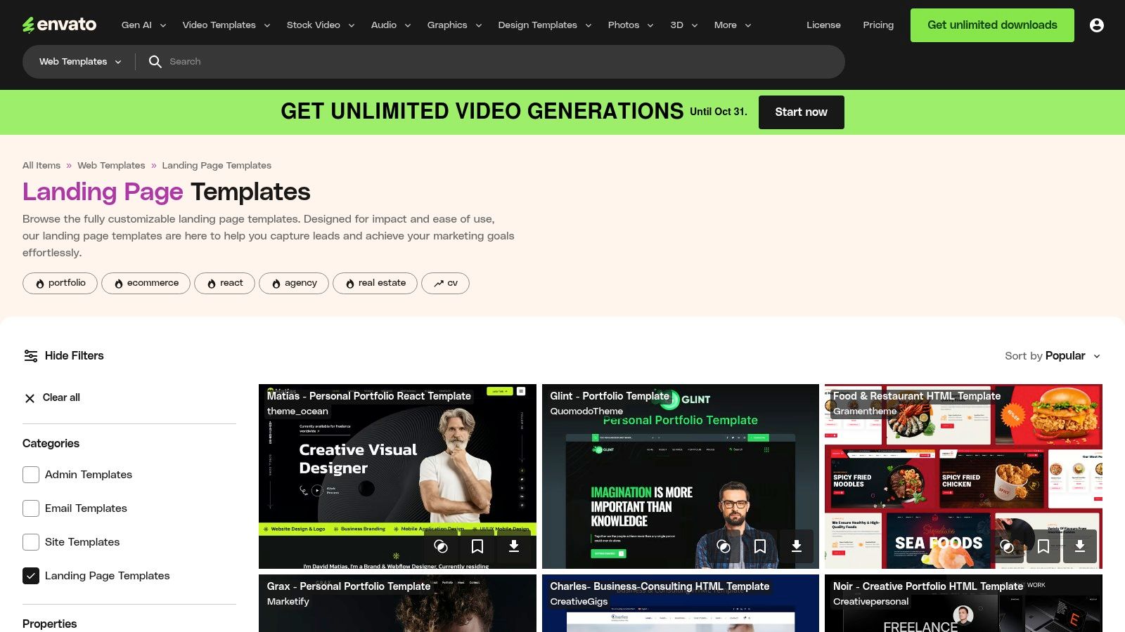 Envato Elements (and ThemeForest)