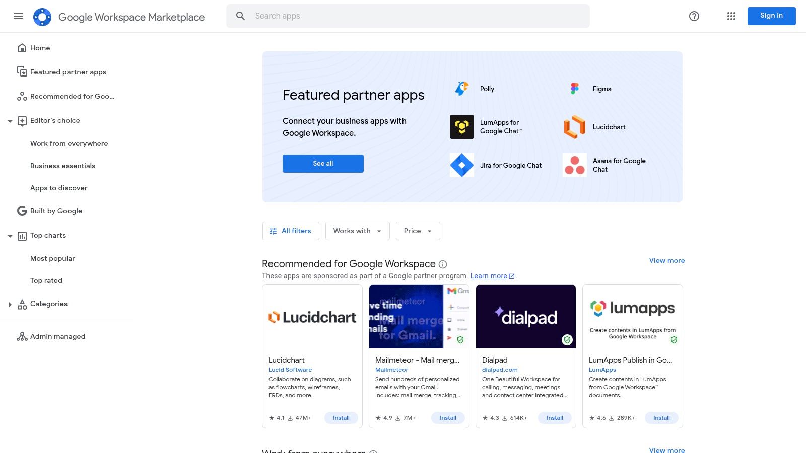 Google Workspace Marketplace