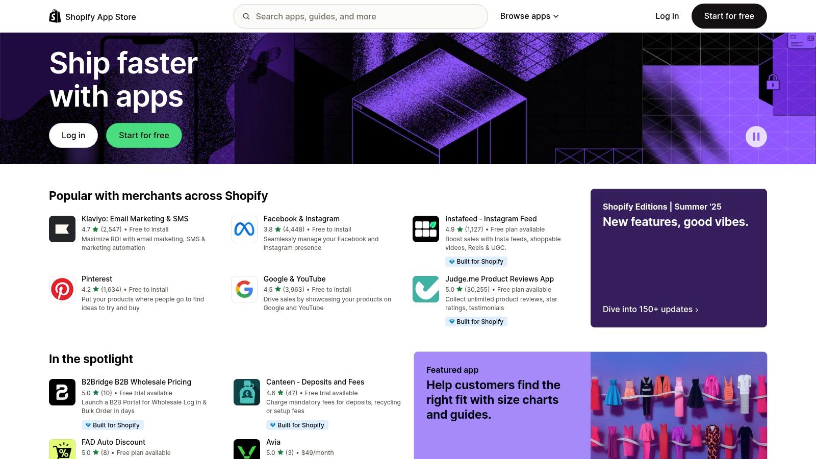 Shopify App Store – Marketing Apps