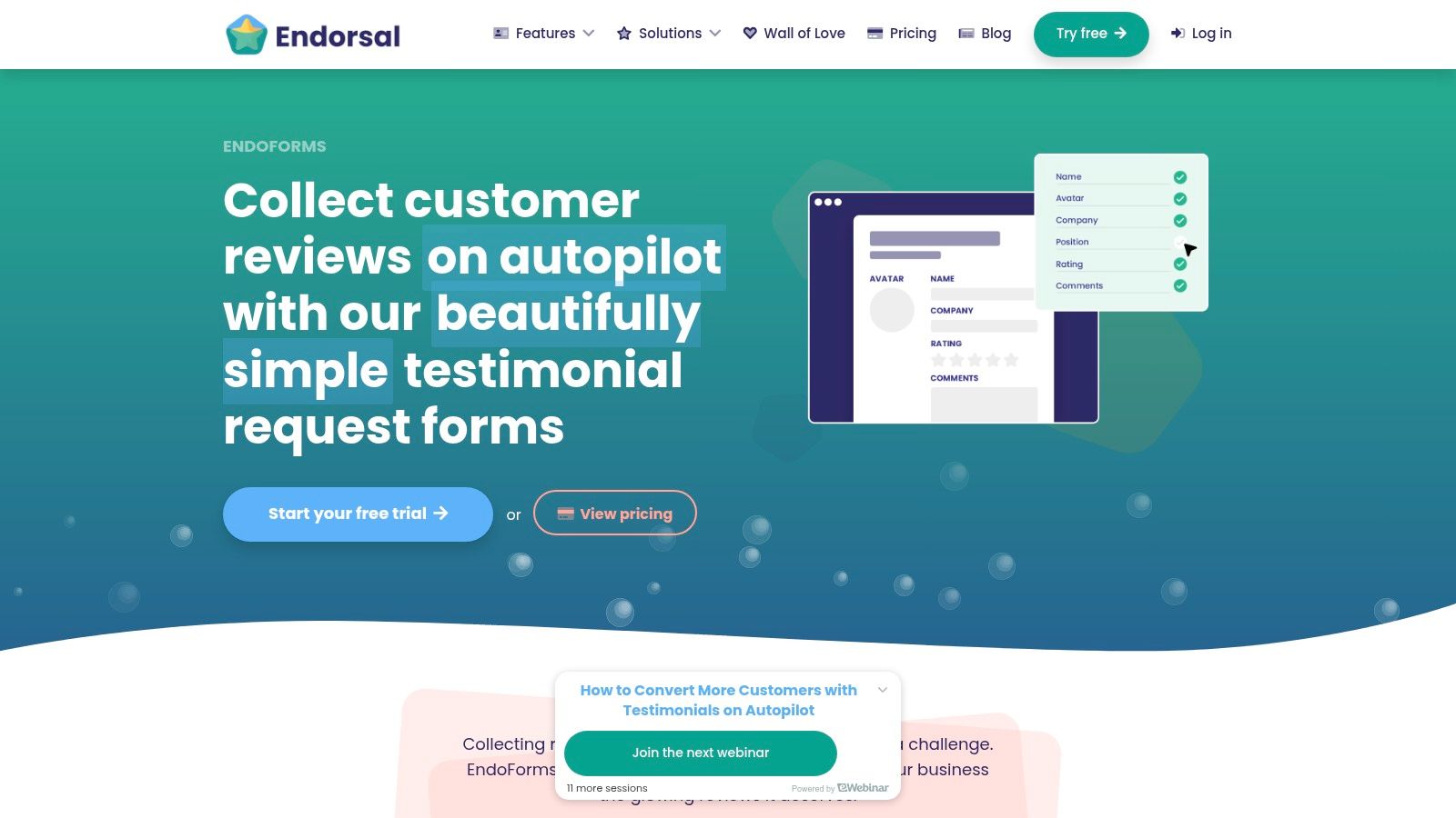 Endorsal