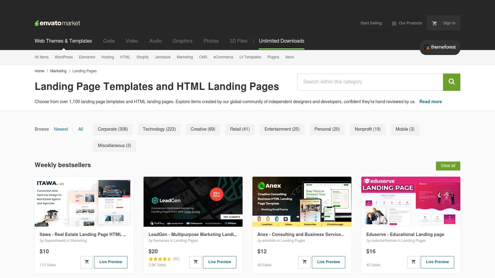 ThemeForest (Envato Market)