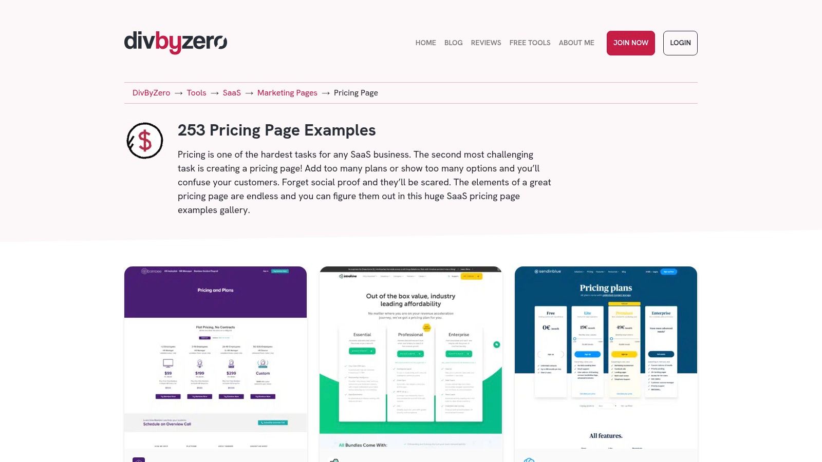 DivByZero – SaaS Pricing Page Examples