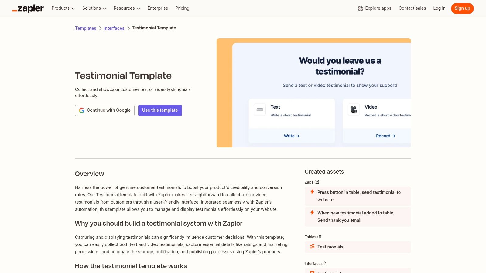 Zapier Interfaces