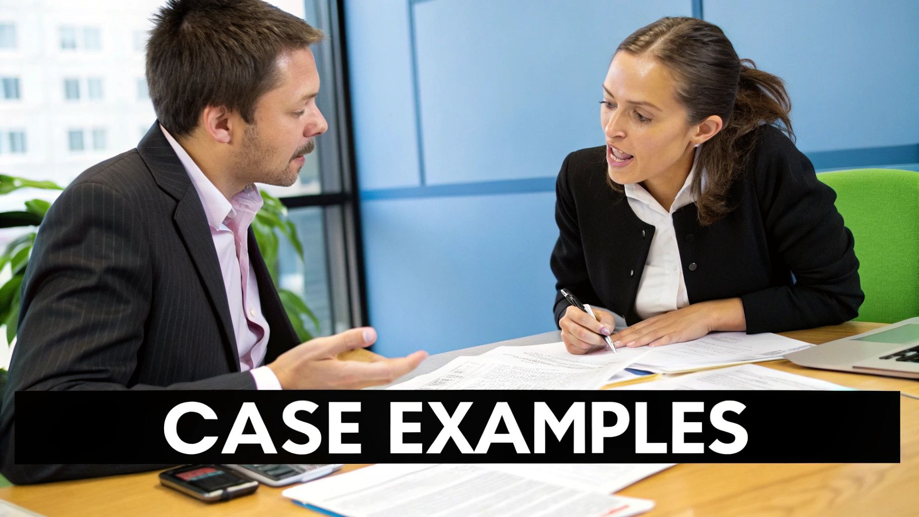 Individuals discussing legal rights