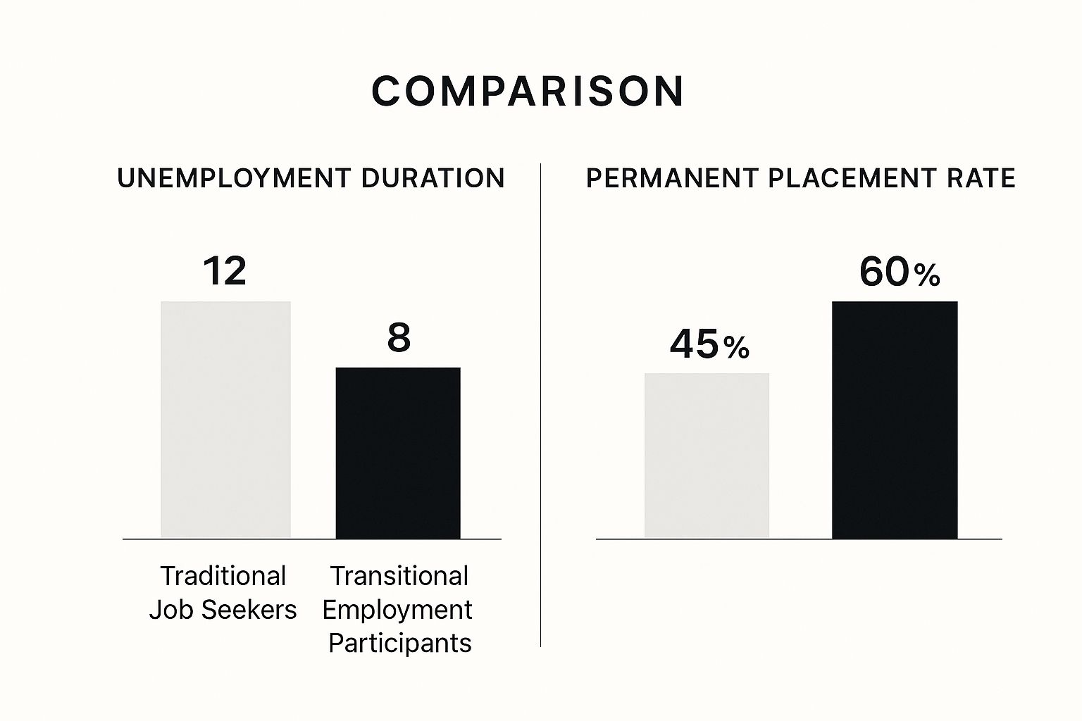 Infographic about transitional employment