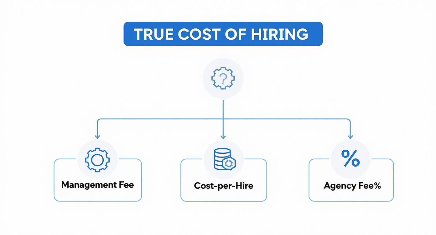Infographic about rpo vs staffing agency
