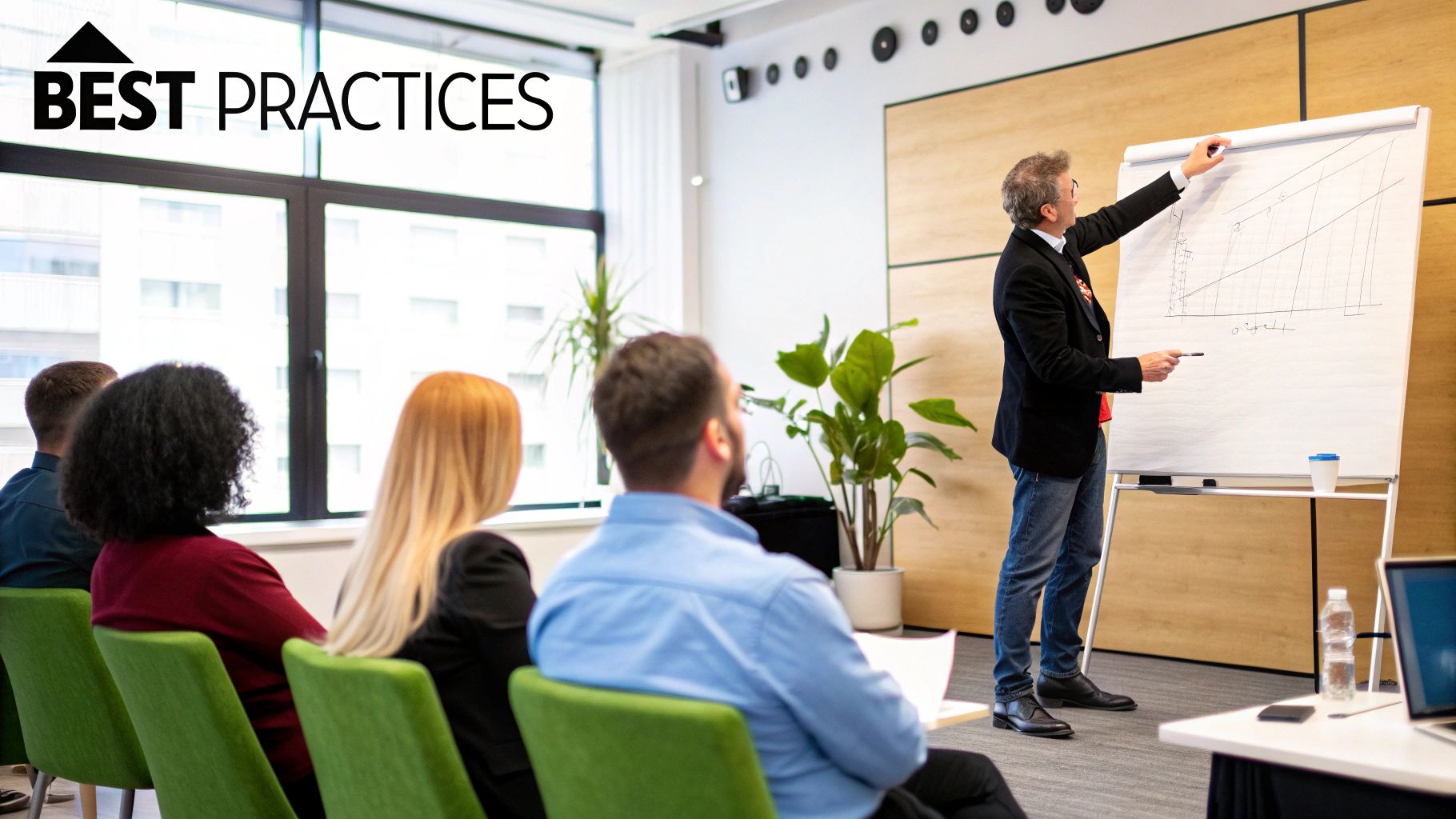 Individuals collaborating on a solution