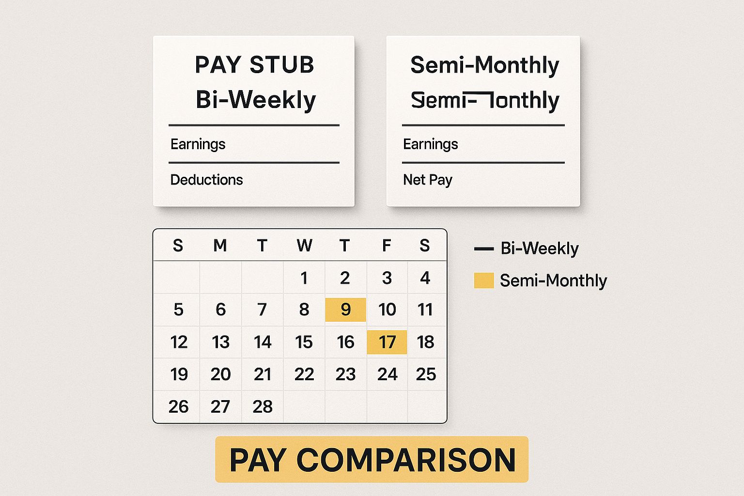 Infographic about Semi Monthly Pay