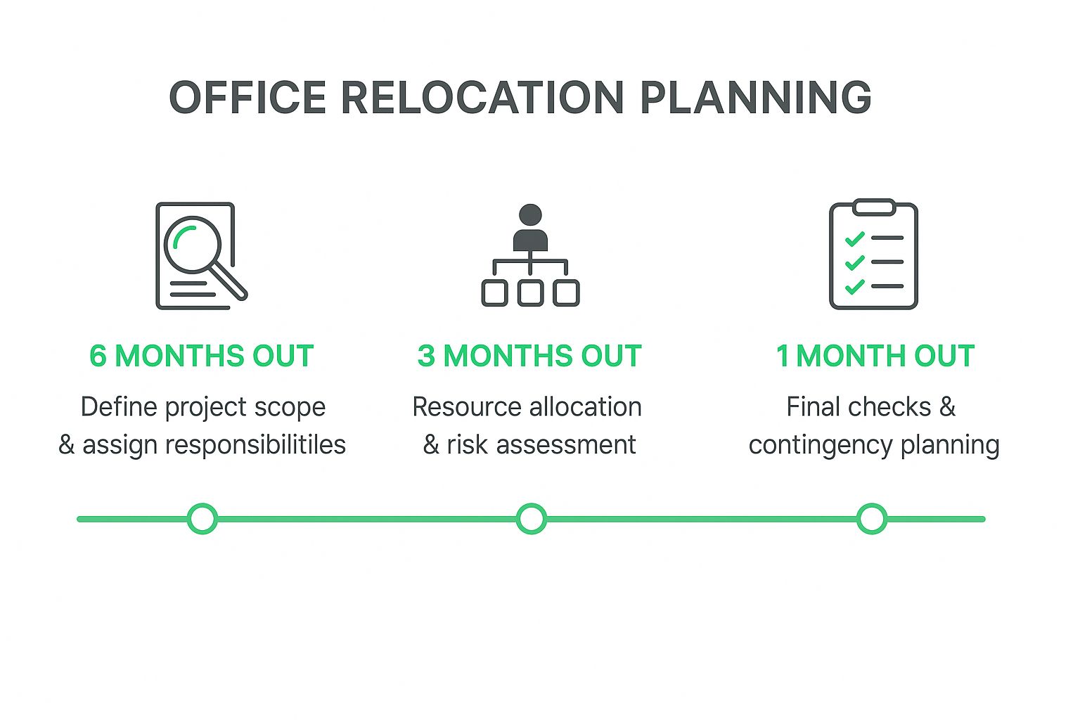 Infographic showing key data about Pre-Move Planning and Timeline Development