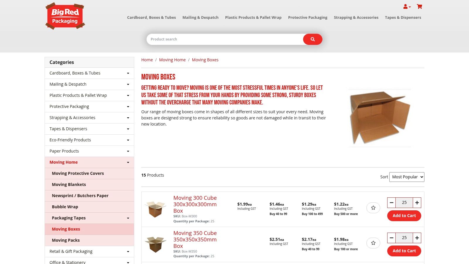 Big Red Packaging