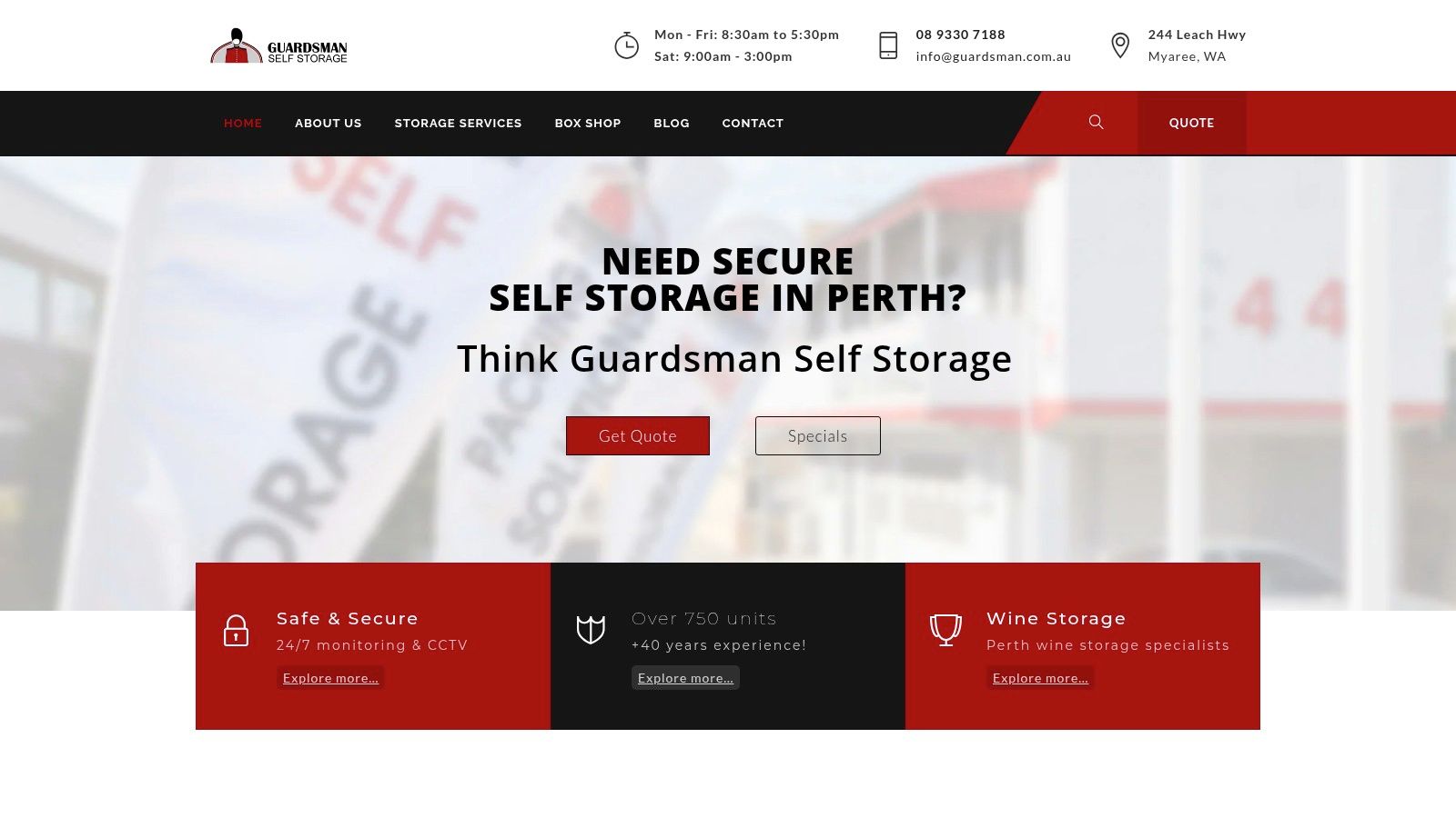 7. Guardsman Self Storage: A Legacy of Trust and Specialised Care
