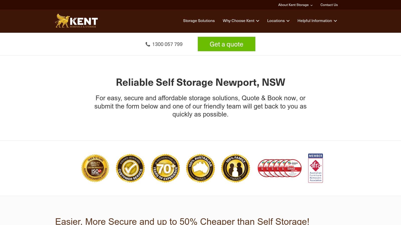 Kent Storage showcasing their mobile storage containers