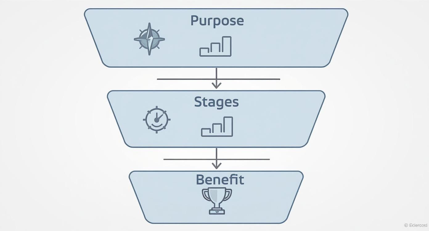 Infographic about what is conversion funnel
