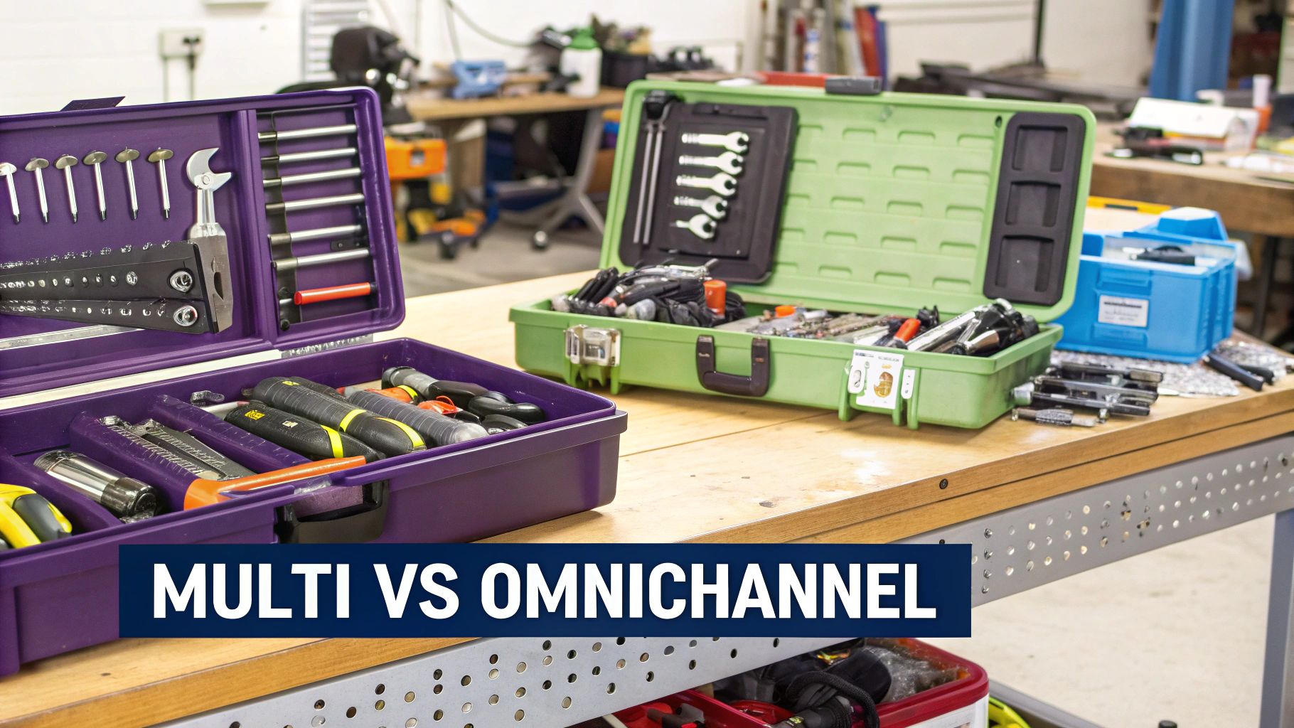A Venn diagram comparing multi channel and omnichannel marketing strategies