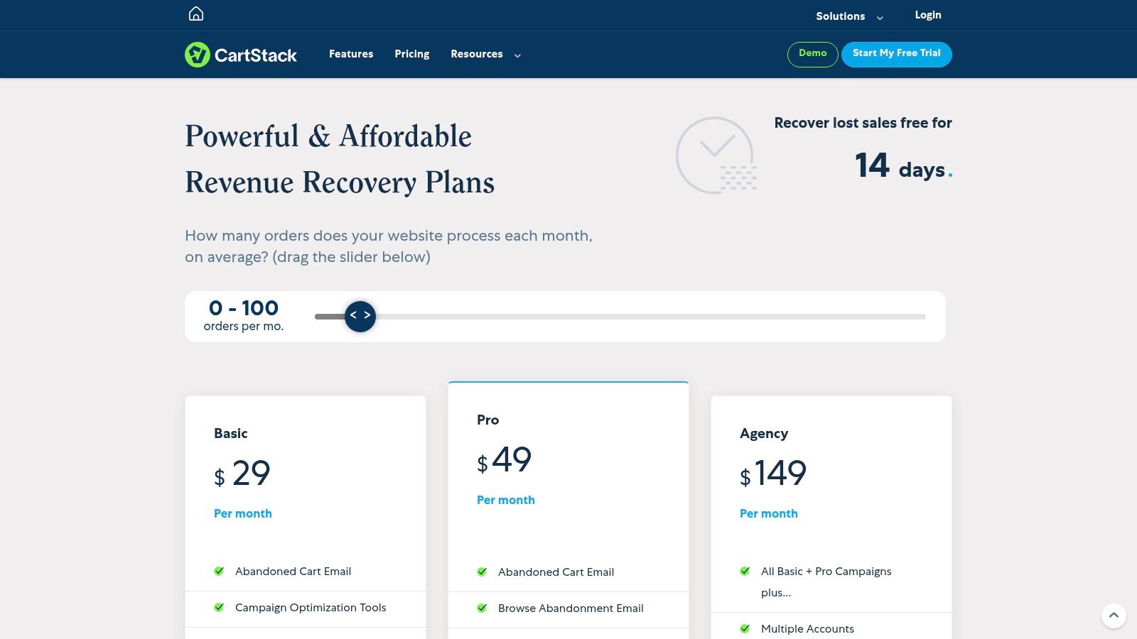 CartStack — Dedicated Cart & Browse Abandonment Recovery