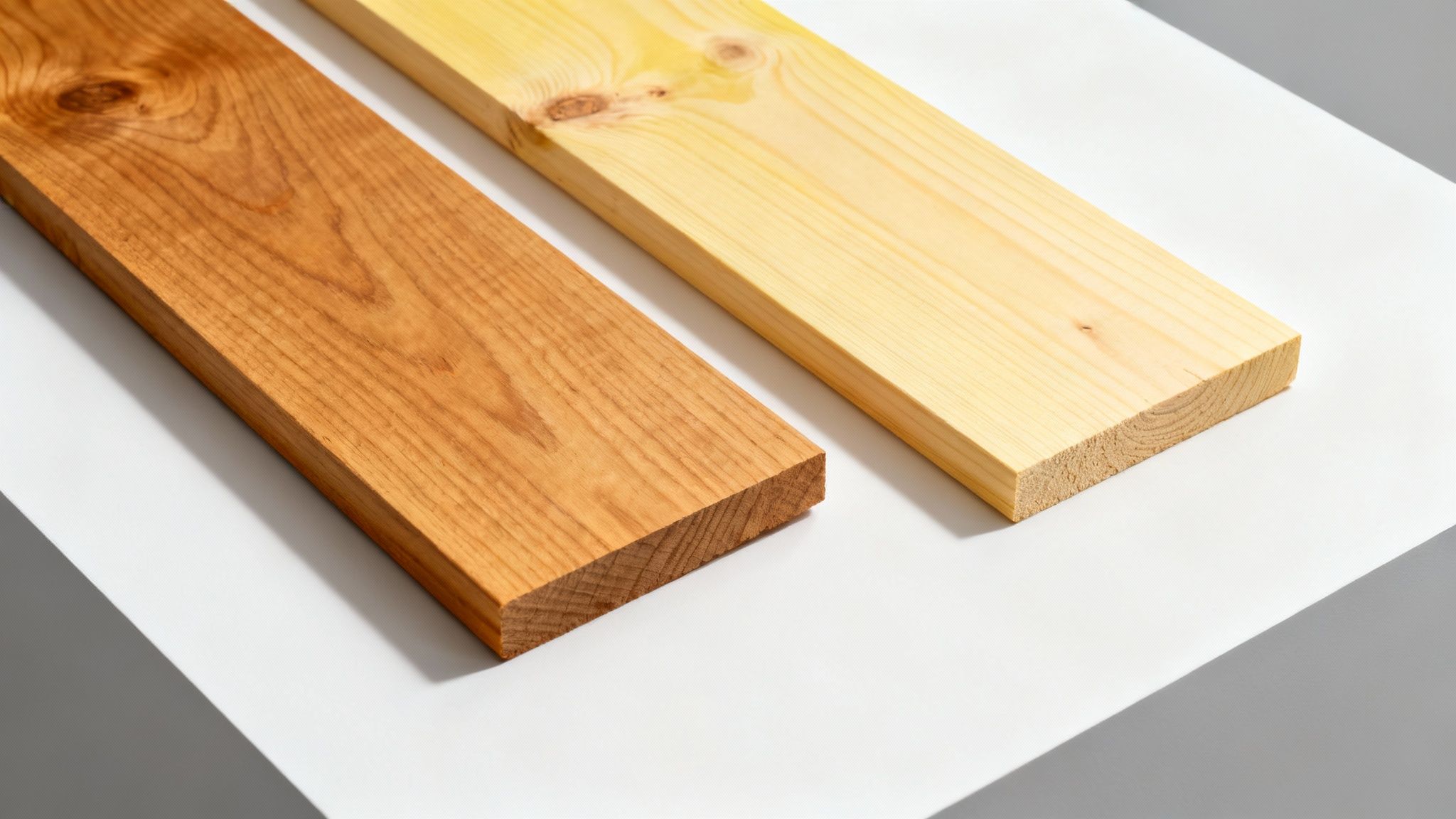 Un entrepreneur inspectant de près un plancher de bois franc pour évaluer son état avant un sablage.
