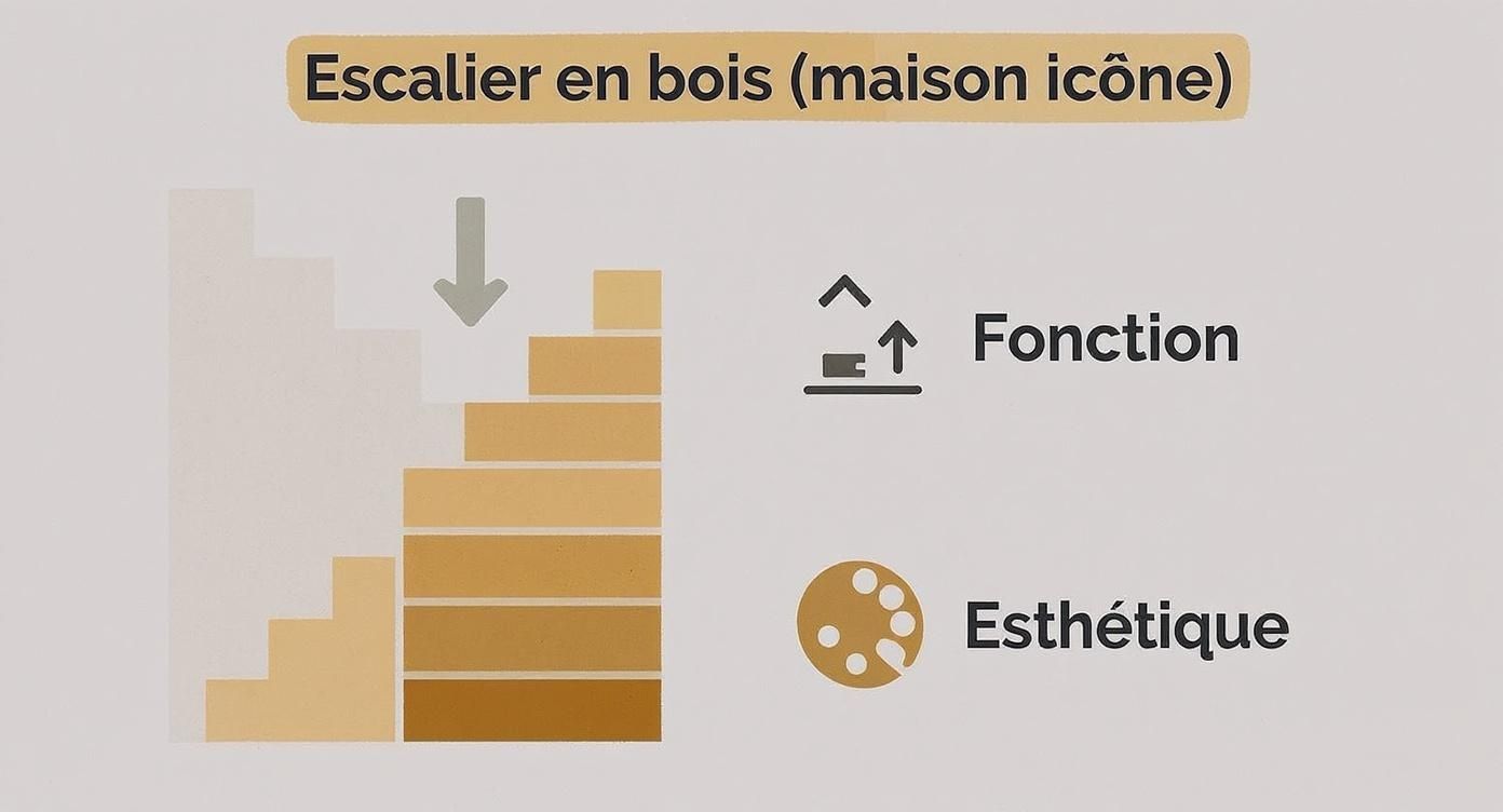 Infographic about escalier en bois