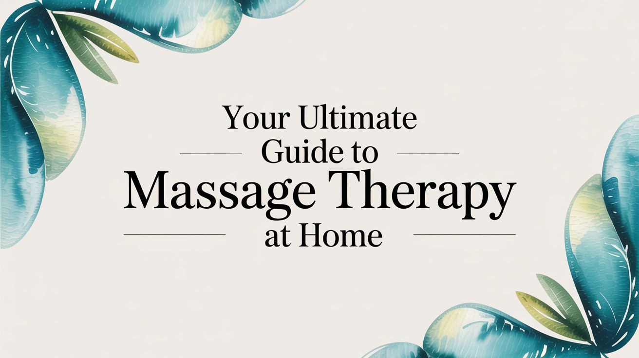 Your Ultimate Guide to Massage Therapy at Home