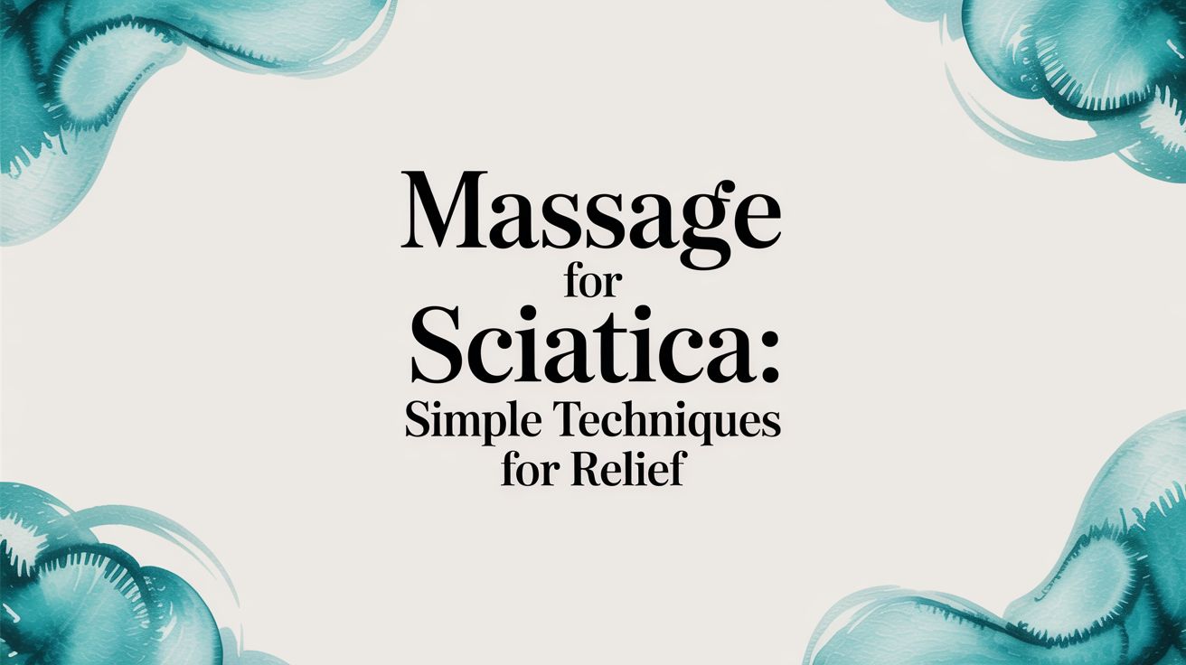 Massage for sciatica: Simple Techniques for Relief
