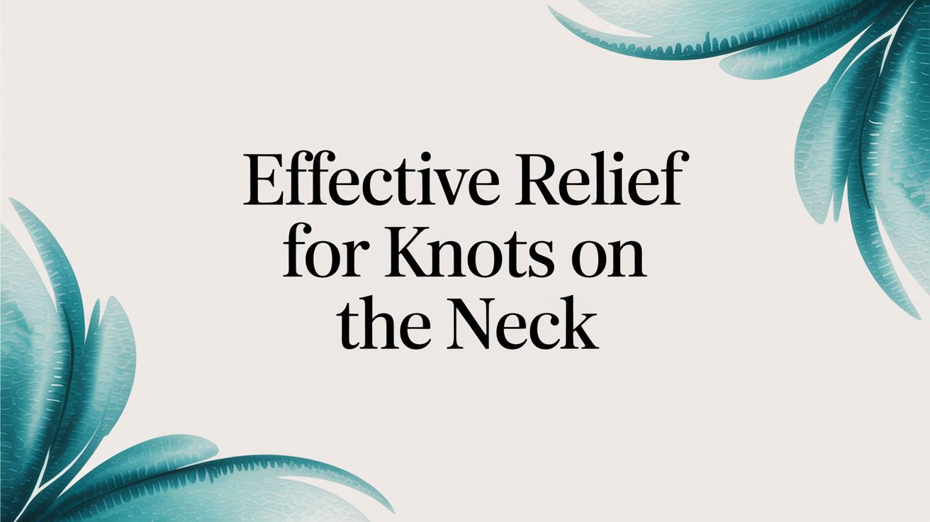 Effective Relief for Knots on the Neck