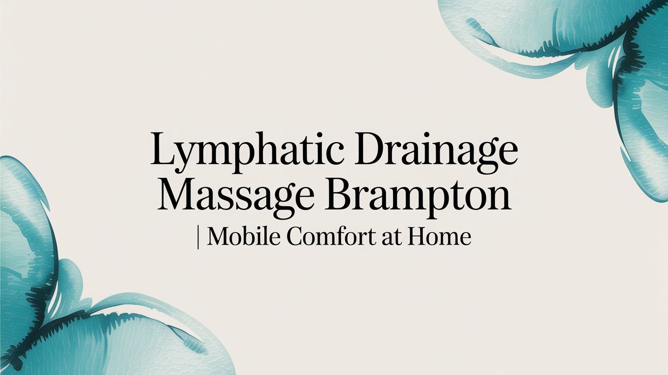 Lymphatic Drainage Massage Brampton | Mobile Comfort at Home