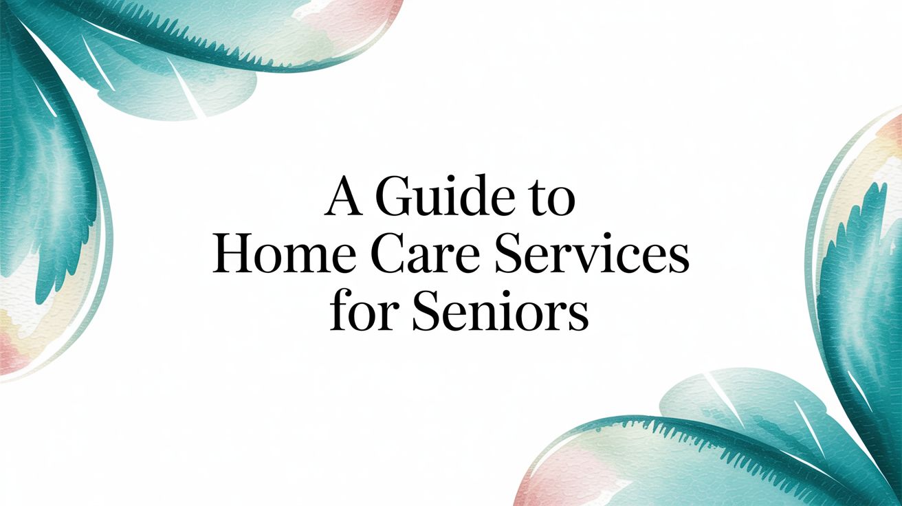 A Guide to Home Care Services for Seniors