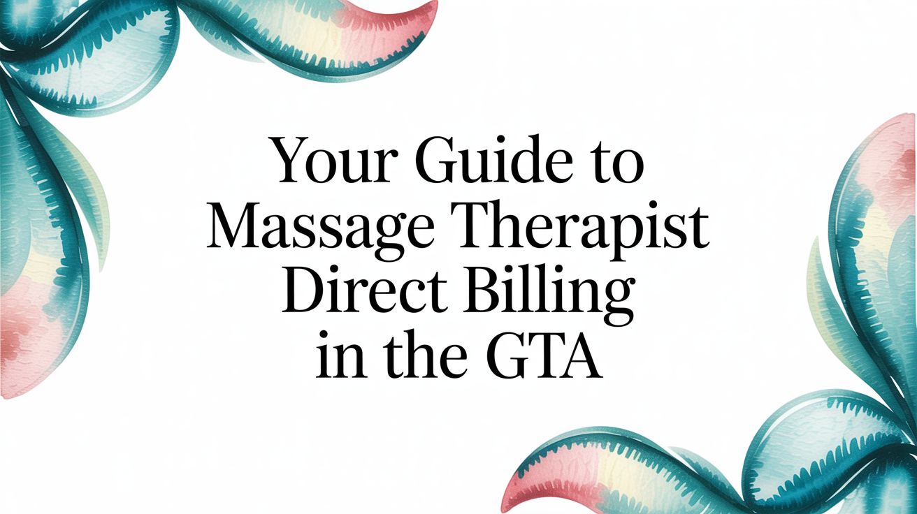 Your Guide to Massage Therapist Direct Billing in the GTA