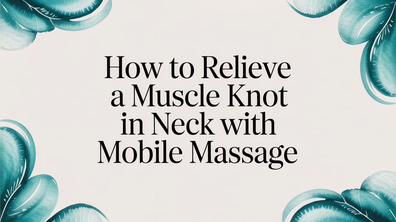 How to Relieve a Muscle Knot in Neck with Mobile Massage