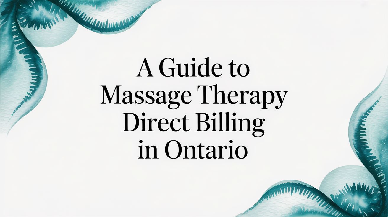 A Guide to Massage Therapy Direct Billing in Ontario