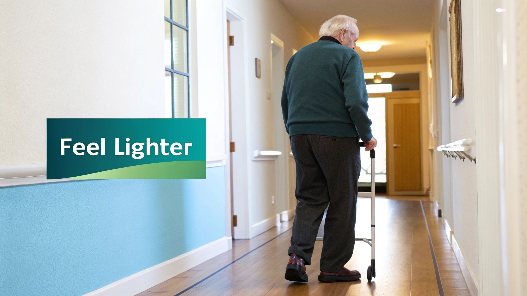 An image depicting a wellness and therapeutic setting. A massage therapist in professional attire is assisting a client who is fully draped on a massage table. The room is bright and clean, conveying a sense of relaxation and professional care.