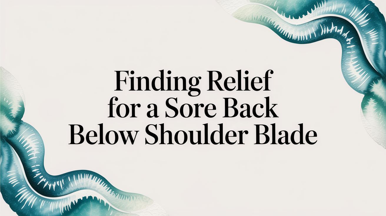 Finding Relief for a Sore Back Below Shoulder Blade
