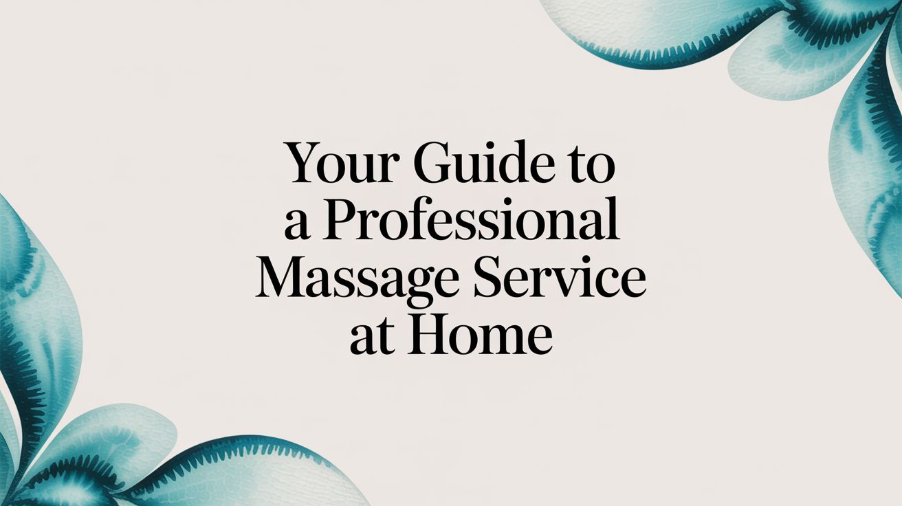 Your Guide to a Professional Massage Service at Home