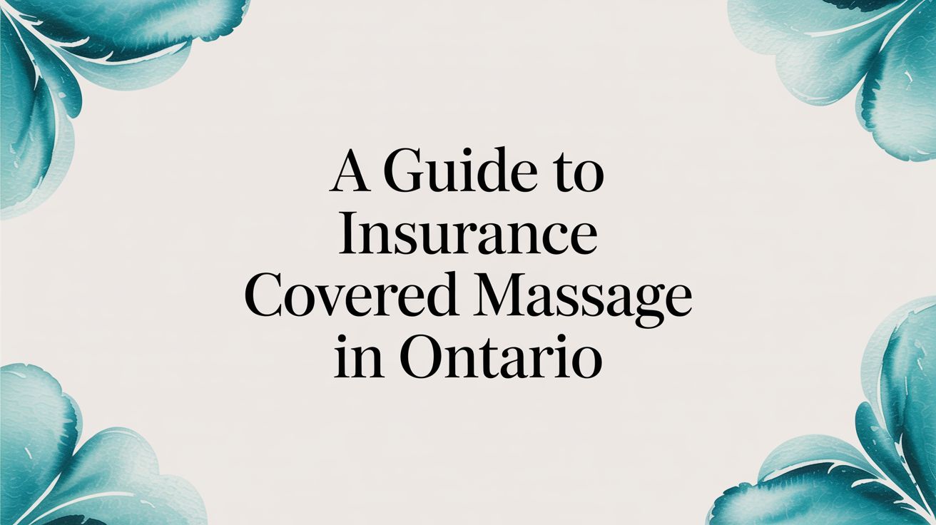 A Guide to Insurance Covered Massage in Ontario