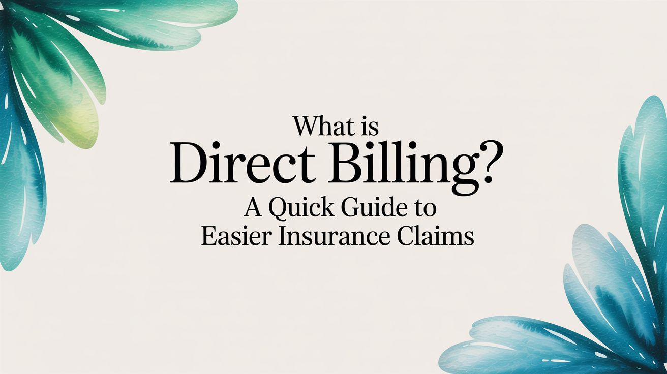 What is direct billing? A Quick Guide to Easier Insurance Claims