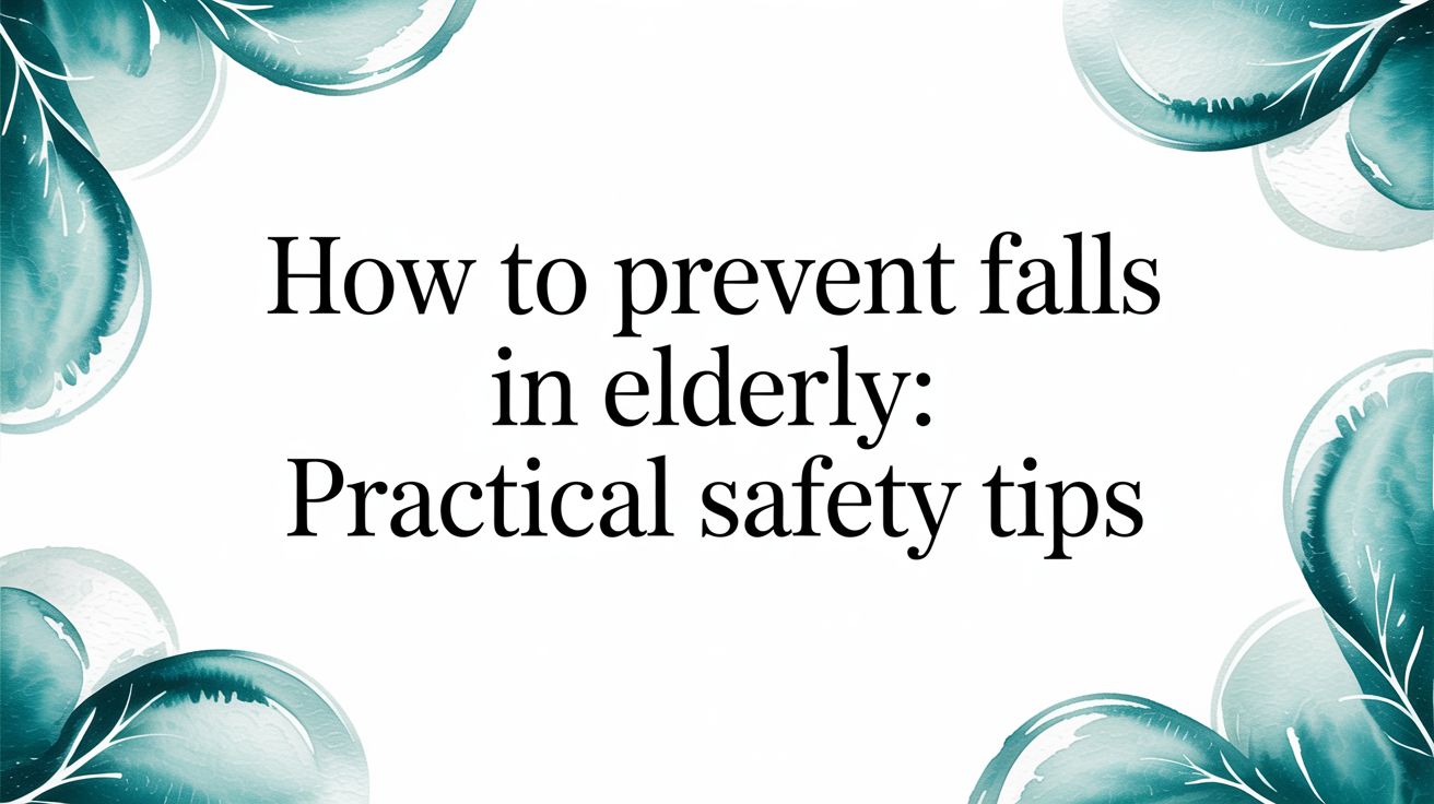 how to prevent falls in elderly: Practical Safety Tips