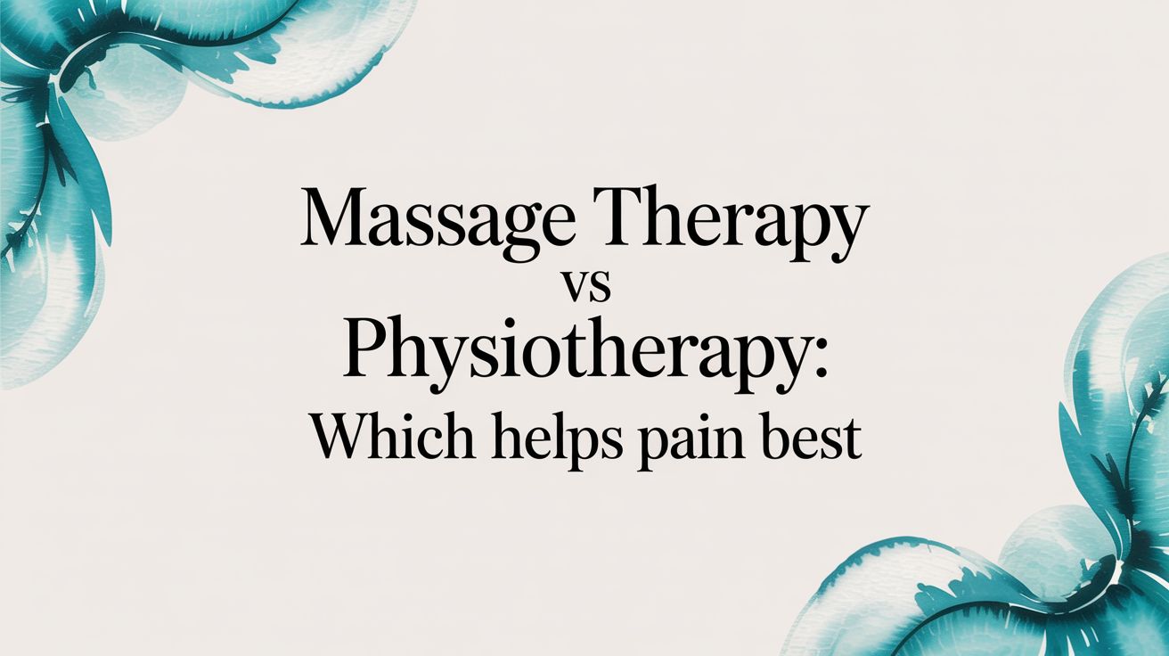 Massage Therapy vs. Physiotherapy: Which Helps Pain Best?