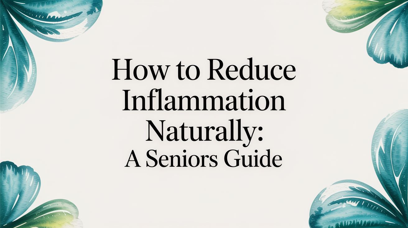 How to Reduce Inflammation Naturally: A Seniors Guide