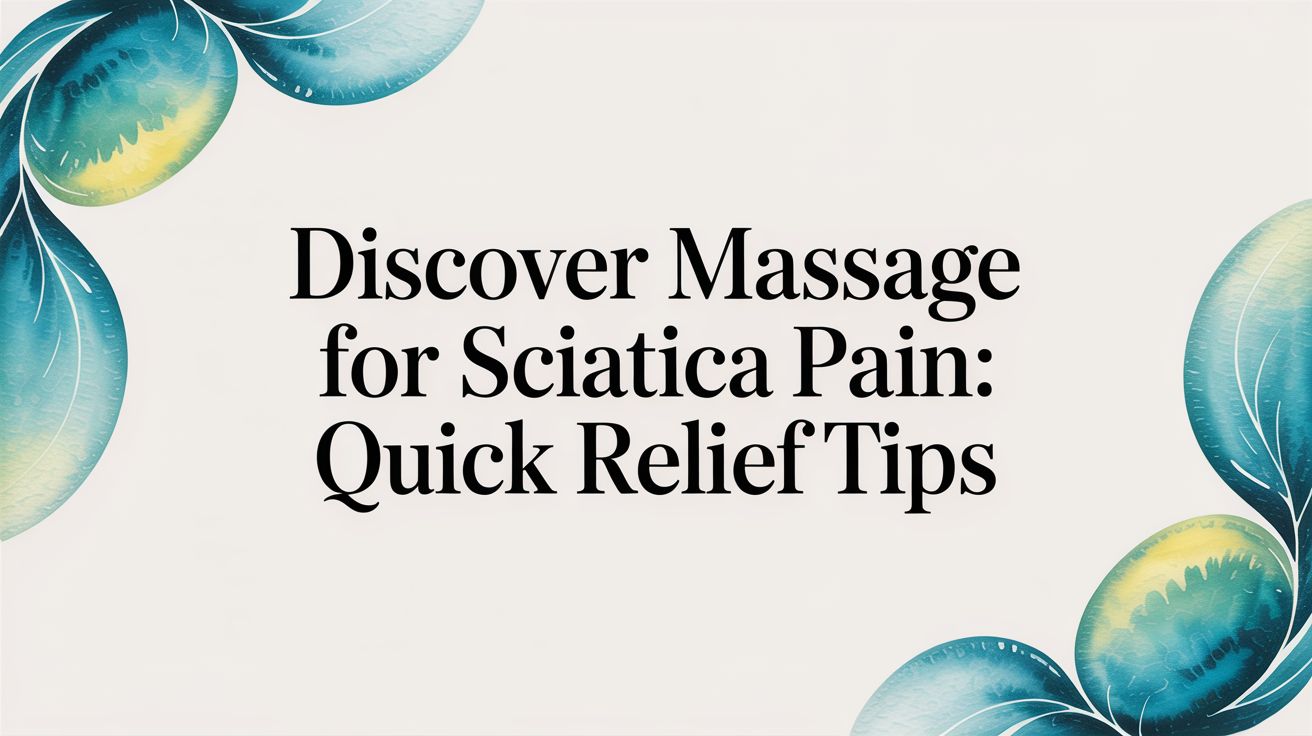 Discover Massage for Sciatica Pain: Quick Relief Tips