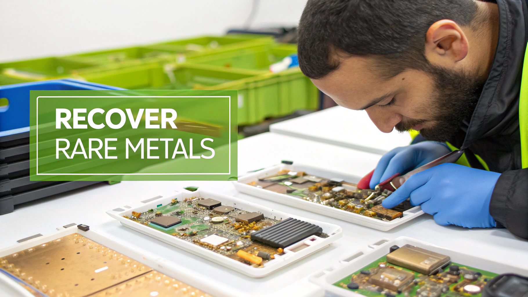 E-Waste Recycling and Rare Earth Element Recovery