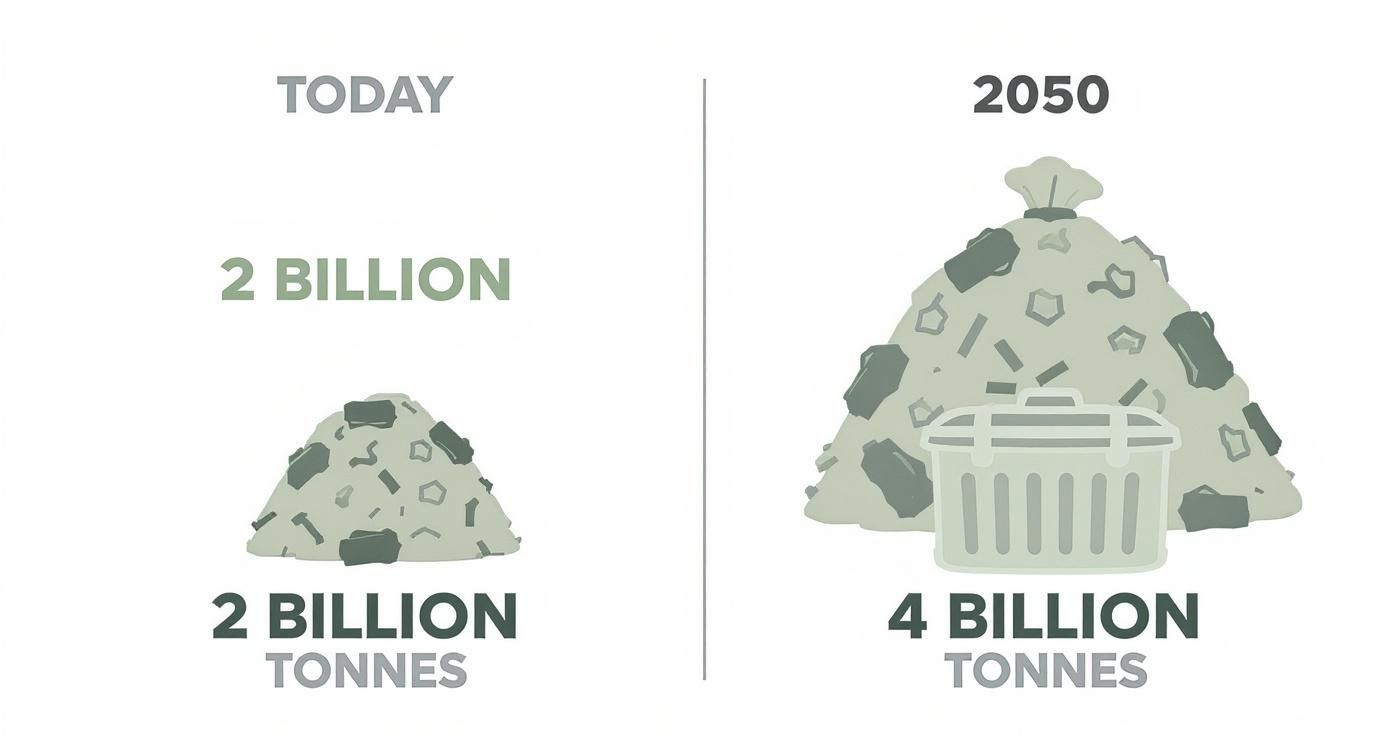 Infographic about waste management industry trends