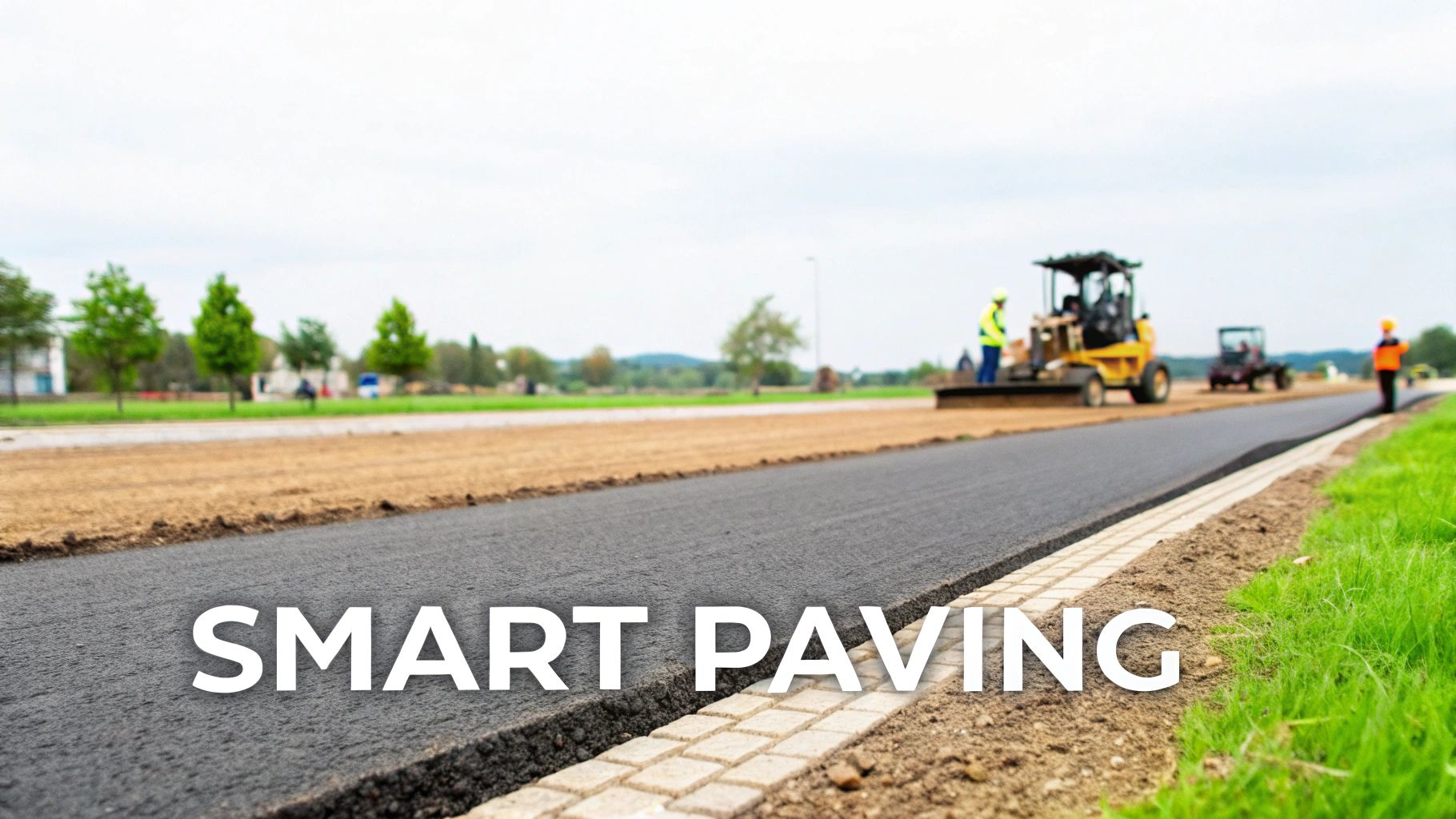 Old pavement transformed into a new road using recycled asphalt
