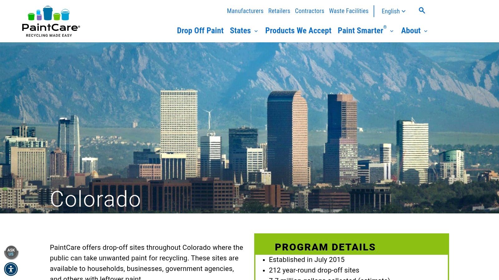 PaintCare Colorado – Free Paint Drop‑Offs (and limited pickups)