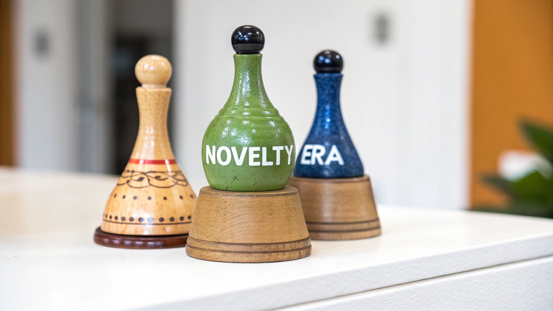 A decorative Royal Bayreuth porcelain piece with a prominent green marking.