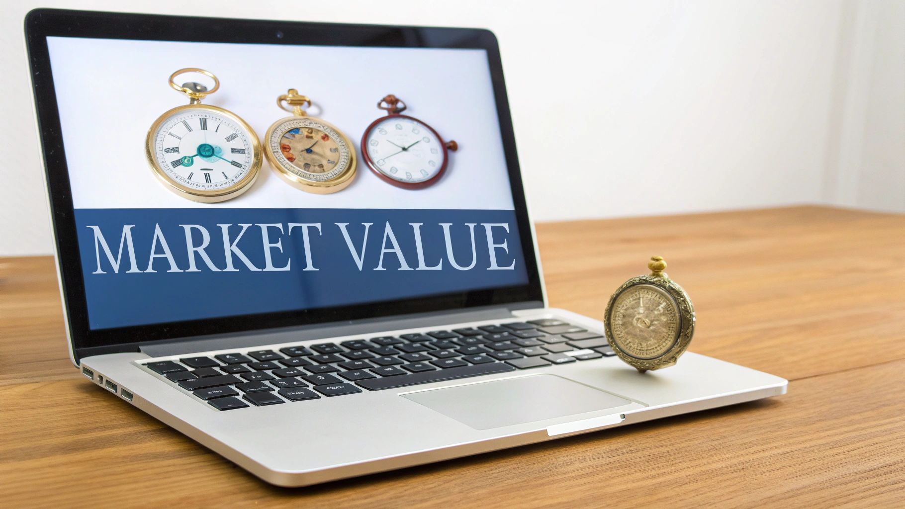 An antique pocket watch and a magnifying glass resting on a stack of old books and maps.