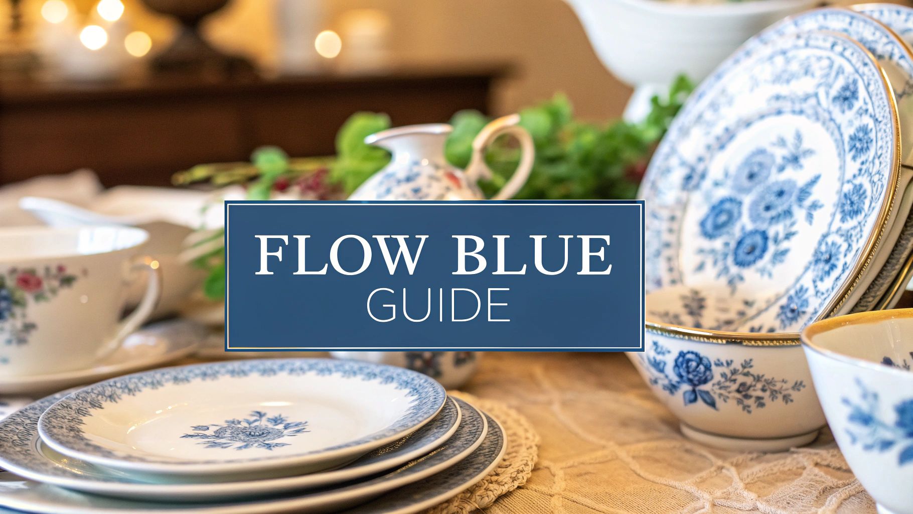 Your Guide to Collecting Flow Blue Dinnerware