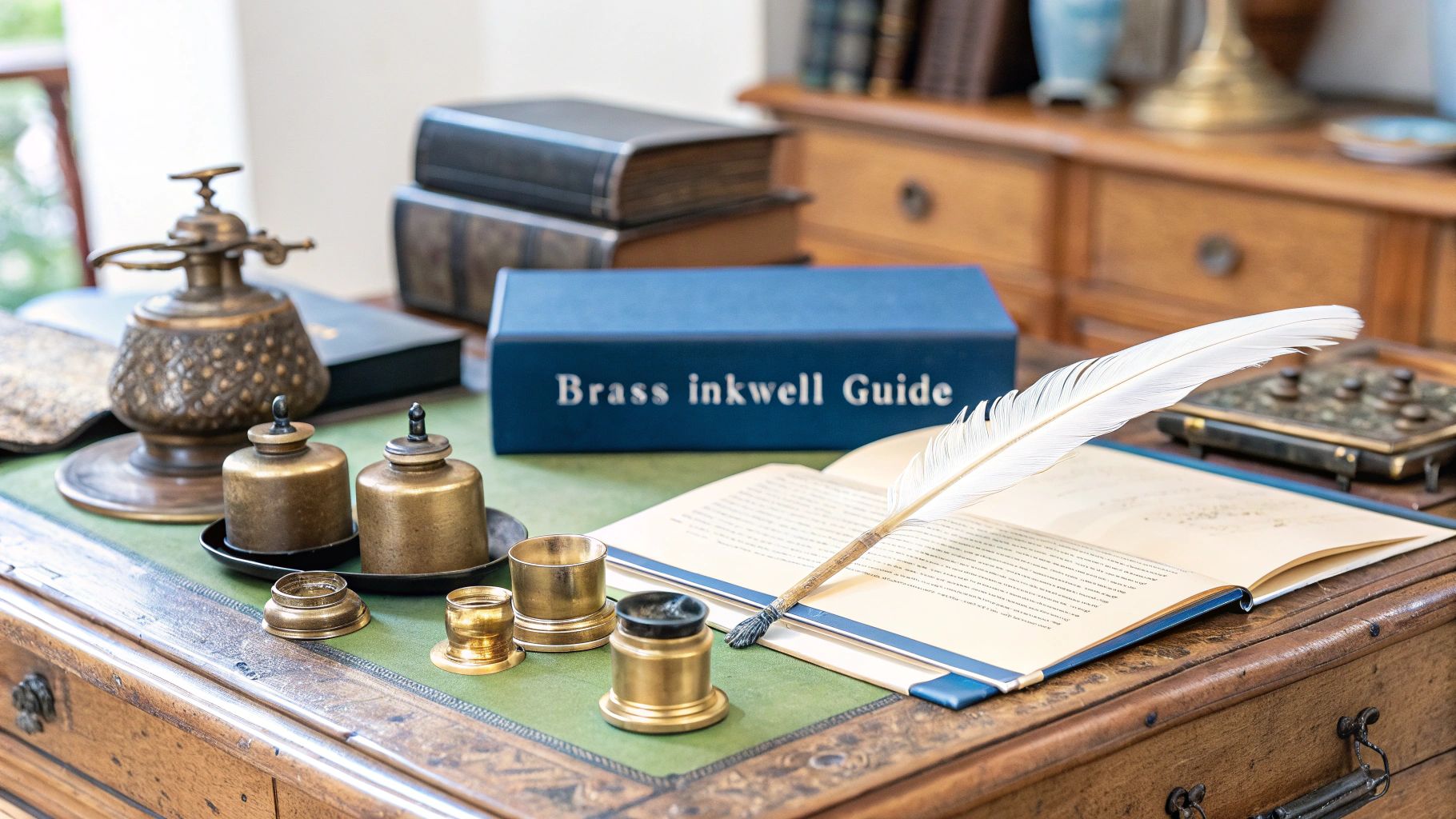 A Guide to Antique Brass Inkwells