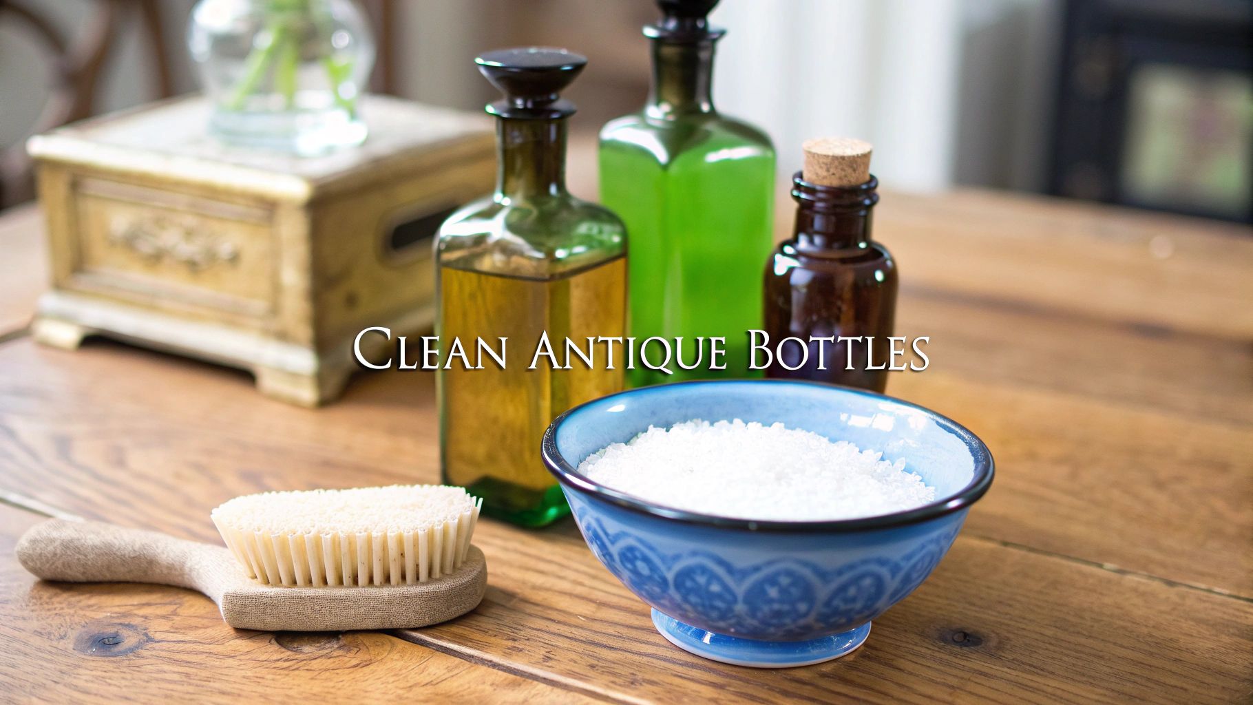How to Clean Antique Bottles Without Damaging Them