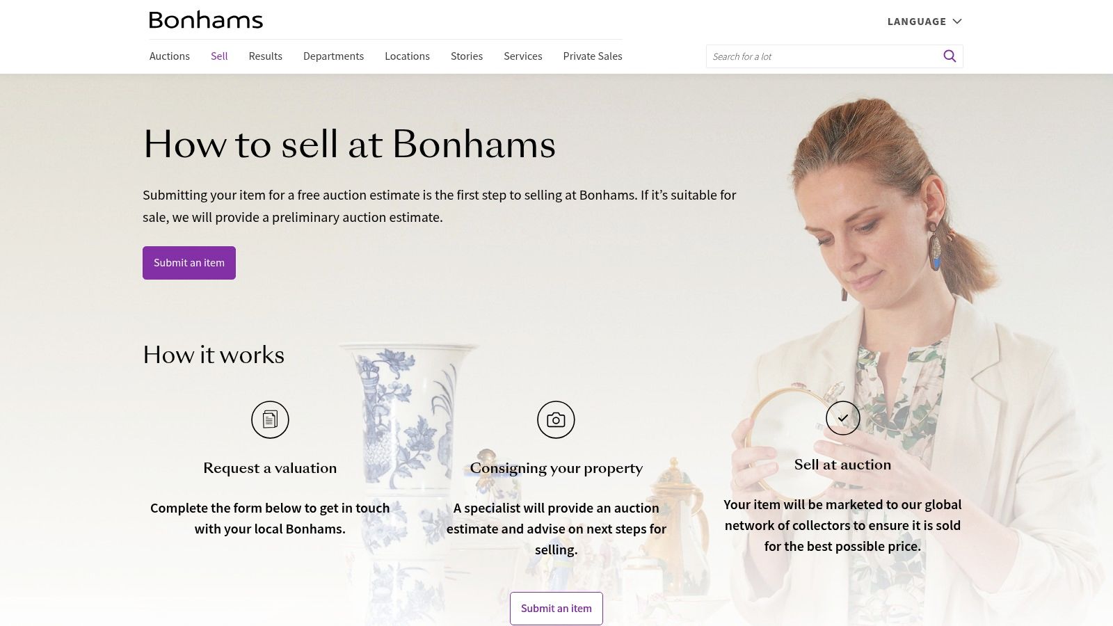 Bonhams — Submit an Item for a Free Auction Estimate